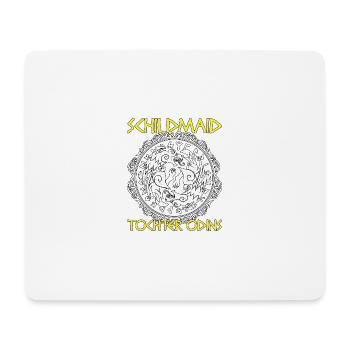 Odin Wikinger Schildmaid Runen Geschenk - Mousepad (Querformat) - Weiß - Vorne