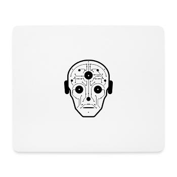 Roboter - Mousepad (Querformat) - Weiß - Vorne