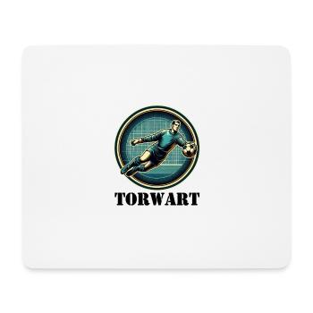 Torwart - Mousepad (Querformat) - Weiß - Vorne