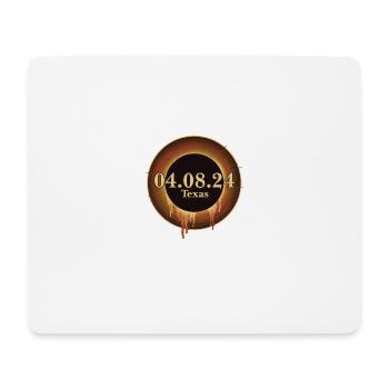 Total Solar Eclipse Path of Totality Texas April - Mousepad (Querformat) - Weiß - Vorne