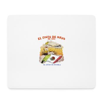 El Cinco De Mayo Battle Scene Celebration - Mousepad (Querformat) - Weiß - Vorne