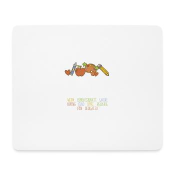 Substitute Teacher School Educator Teacher - Mouse Pad (horizontal) - white - Front