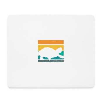 Turtle Running Team Nous Sommes Lents Comme Shell Drôle - Tapis de souris (format paysage) - blanc - Devant