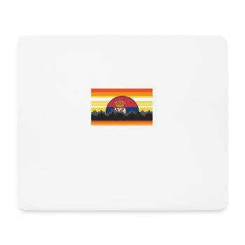 J’en ai marre de me réveiller et de ne pas être en Serbie - Tapis de souris (format paysage) - blanc - Devant