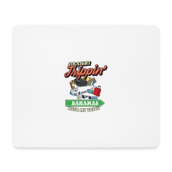 Voyage direct aux Bahamas avec ma famille tribe - Tapis de souris (format paysage) - blanc - Devant