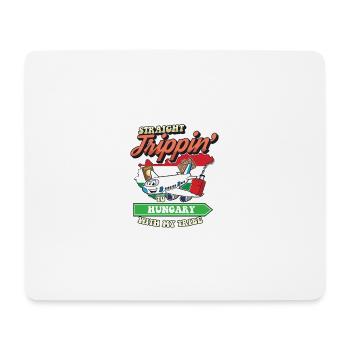 Straight Trippin' To Hungary With My Tribe Family - Mousepad (Querformat) - Weiß - Vorne