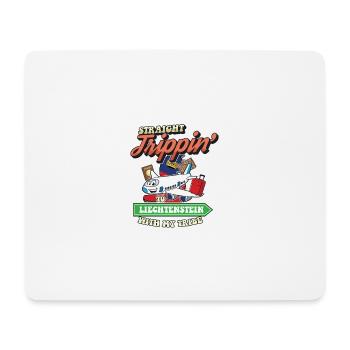 li Straight Trippin' To Liechtenstein With My Trib - Mousepad (Querformat) - Weiß - Vorne