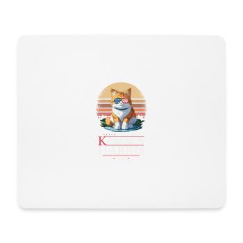 Chat sans enfant pour Kamala - Harris - Tapis de souris (format paysage) - blanc - Devant
