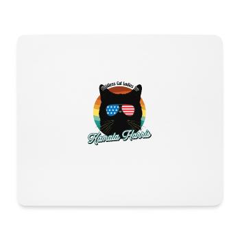 Cat Ladies for Kamala Harris 2024 - Cat Lady for - Mouse Pad (horizontal) - white - Front