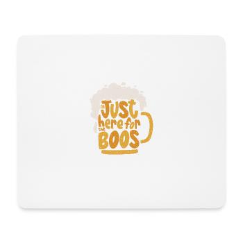 Ich bin nur für die Buhen hier Halloween-Outfits - Mousepad (Querformat) - Weiß - Vorne