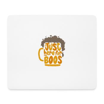 Ich bin nur für die Buhs Ghost Lustige Männer Frauen - Mousepad (Querformat) - Weiß - Vorne