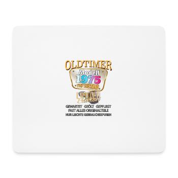Oldtimer Modell 1975 gut erhalten lustig Geburtsta - Mousepad (Querformat) - Weiß - Vorne