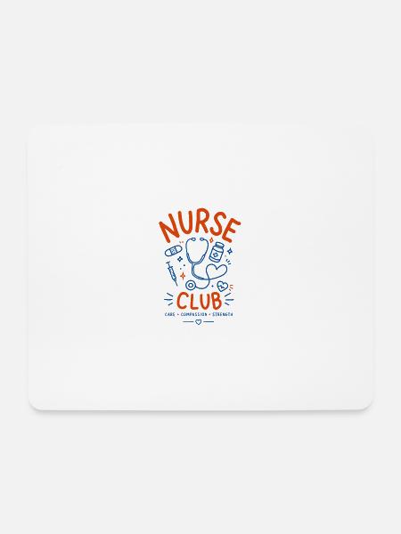 Nurse t-shirt design - Mousepad (Querformat) - Weiß