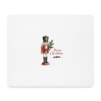 Aquarell Weihnachtsnussknacker - Mousepad (Querformat) - Weiß - Vorne