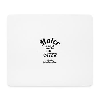 Maler - Mousepad (Querformat) - Weiß - Vorne