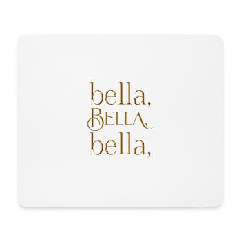 bella - Tapis de souris (format paysage) - blanc - Devant