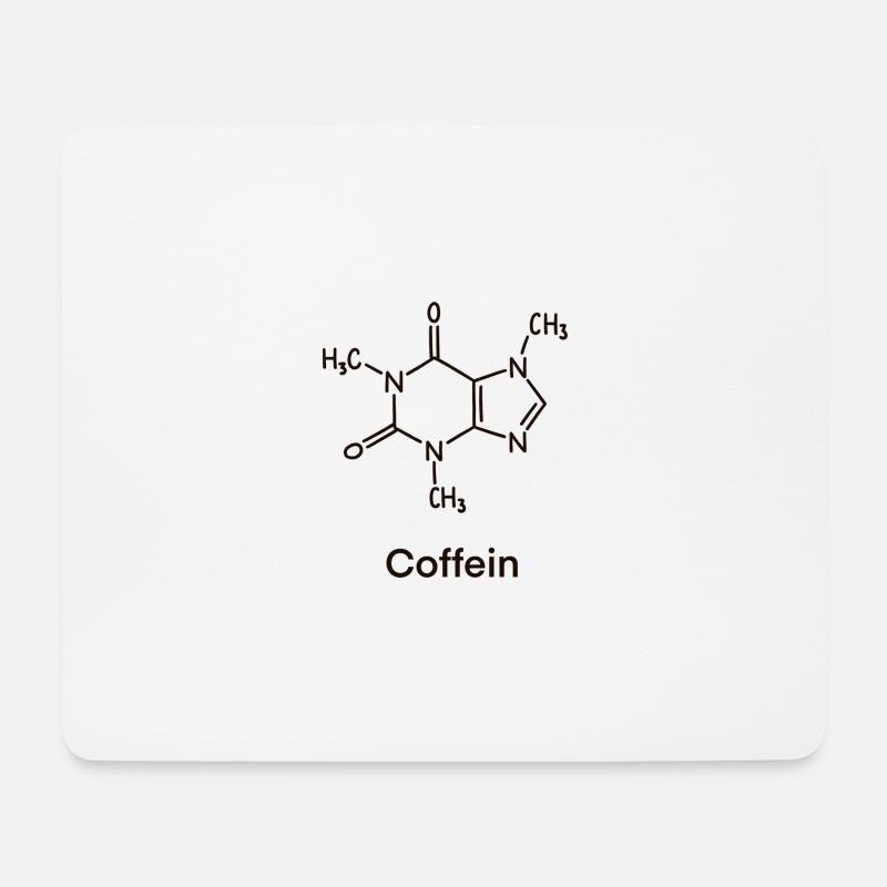 Molekül Chemie Labor Coffein - Mousepad (Querformat) - Weiß