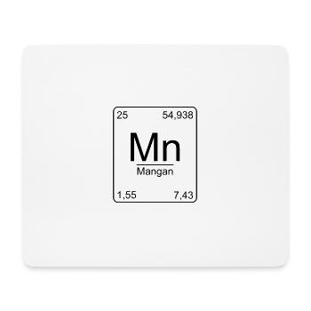 Mangan, Periodensystem, Chemie, Physik, Element, - Mousepad (Querformat) - Weiß - Vorne
