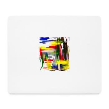 "In line" Acryl Paint 69 by Marco Eckenbrecht - Mouse Pad (horizontal) - white - Front