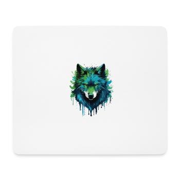 Graffiti Wolf - Mouse Pad (horizontal) - white - Front
