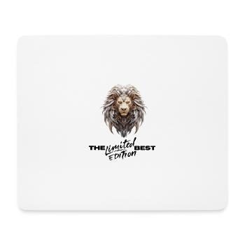 Lion royal en plume doree - Tapis de souris (format paysage) - blanc - Devant