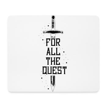 Combat à l’épée pour jeux de rôle et GN en direct - Tapis de souris (format paysage) - blanc - Devant