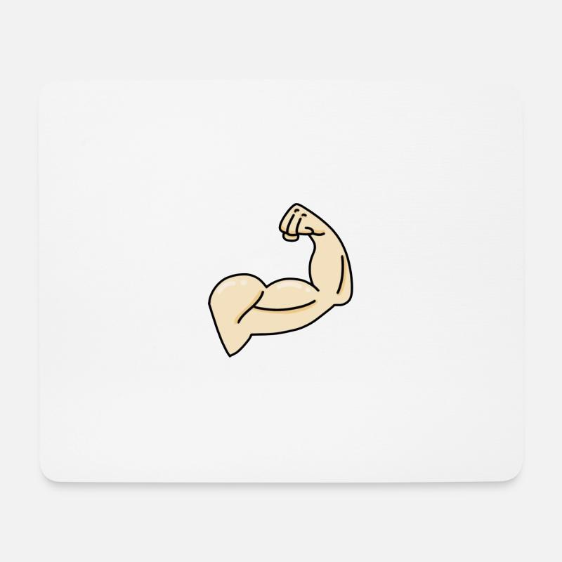 biceps - Mouse Pad (horizontal) - white