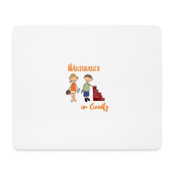 Häuslbauer - Mousepad (Querformat) - Weiß - Vorne