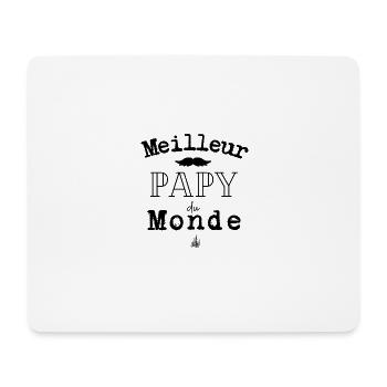 Meilleur papy du monde - Tapis de souris (format paysage) - blanc - Devant