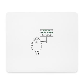 Pas de pays sans paysans - Tapis de souris (format paysage) - blanc - Devant