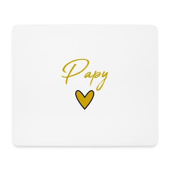 PAPY. PAPA. FÊTE DES PÈRES. BONNE FÊTE PAPA. BONNE - Tapis de souris (format paysage) - blanc - Devant