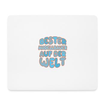 Gift for model builder - Mouse Pad (horizontal) - white - Front