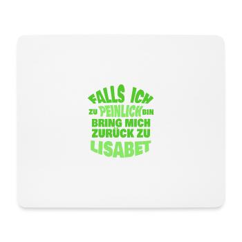 L - Mousepad (Querformat) - Weiß - Vorne