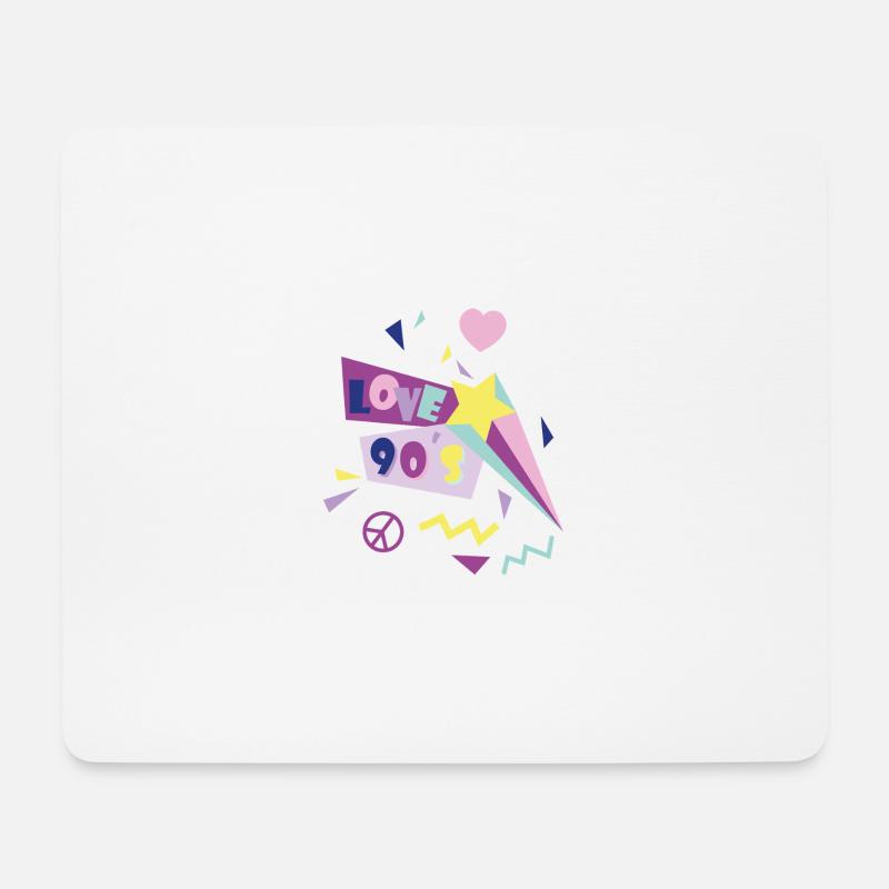 90er - Mousepad (Querformat) - Weiß