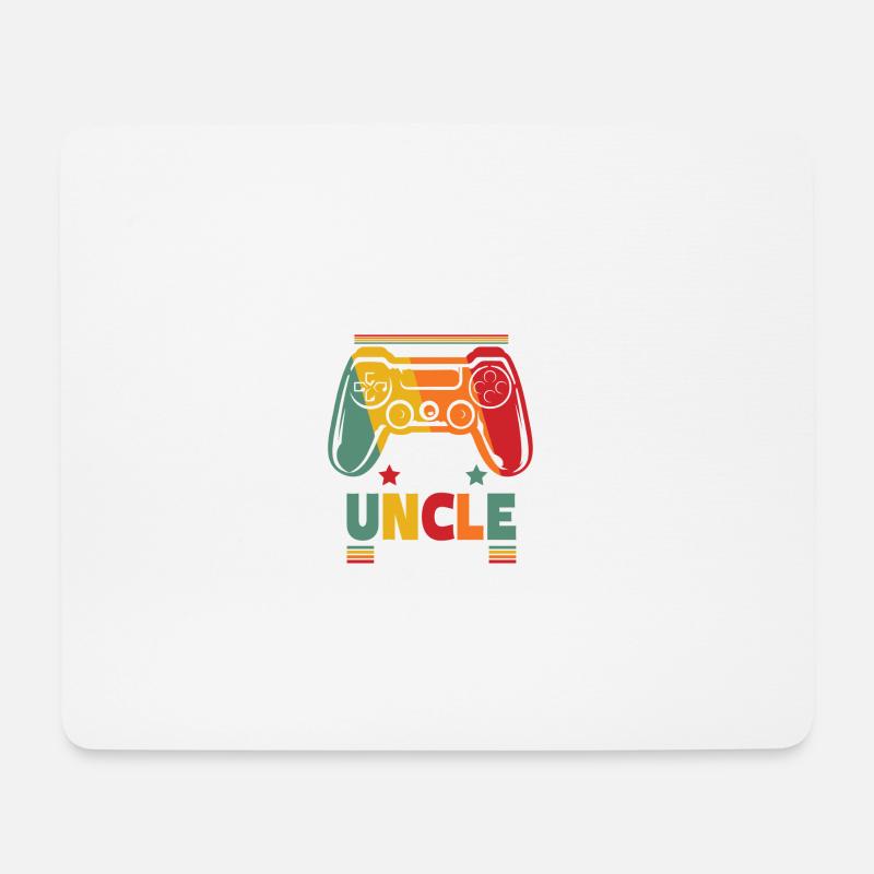 Auf Onkel aufgestiegen - Mousepad (Querformat) - Weiß
