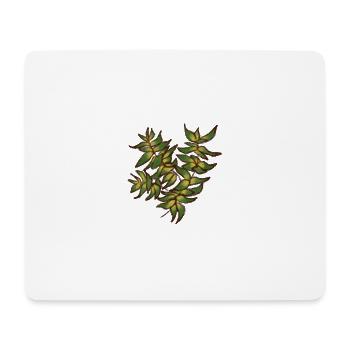 Leafy Plant 2 - Mouse Pad (horizontal) - white - Front