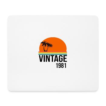 Jahrgang 1981 - Mousepad (Querformat) - Weiß - Vorne