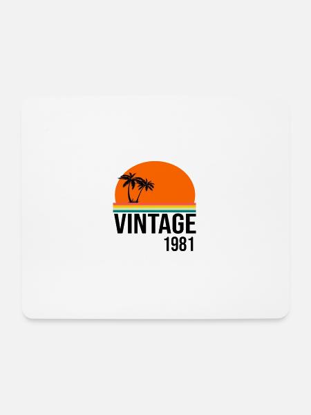 Jahrgang 1981 - Mousepad (Querformat) - Weiß