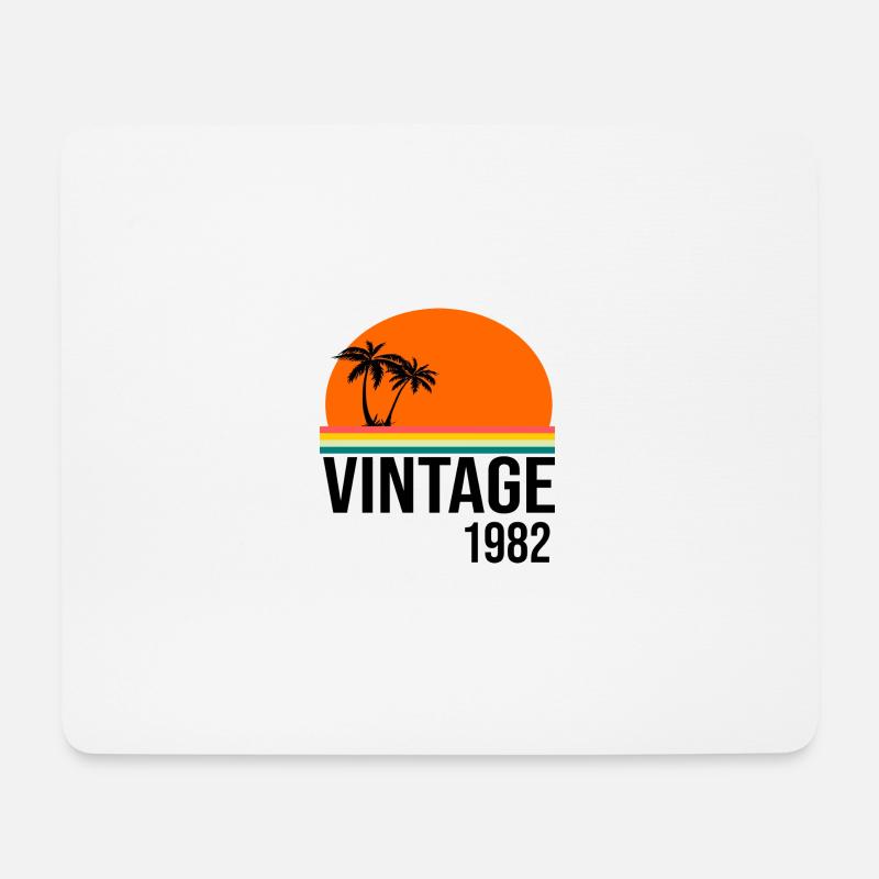 Vintage 1982 - Mouse Pad (horizontal) - white