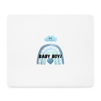 We are having a baby boy! - Mouse Pad (horizontal) - white - Front