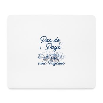 Pas de pays sans paysans - Tapis de souris (format paysage) - blanc - Devant