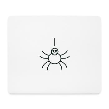 Minimalist Linear Spider - Mouse Pad (horizontal) - white - Front