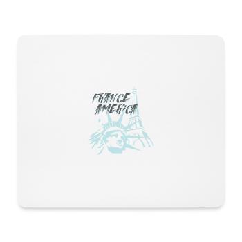 Fusion FranceAmerica - Tapis de souris (format paysage) - blanc - Devant