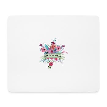 PATRIARCHY - Tapis de souris (format paysage) - blanc - Devant
