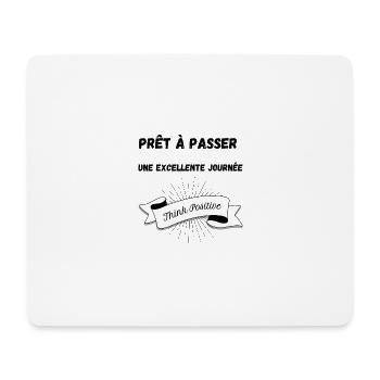 Positive T-shirt - Tapis de souris (format paysage) - blanc - Devant