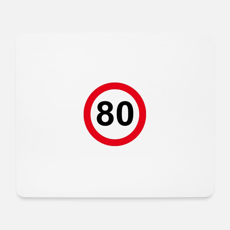 80 - Mousepad (Querformat) - Weiß