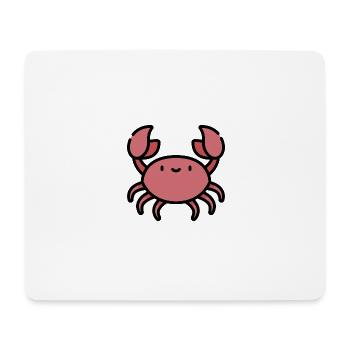 Crabe cancer cadeau idée - Tapis de souris (format paysage) - blanc - Devant