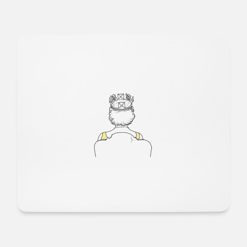The Queen - Mousepad (Querformat) - Weiß