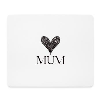 MUTTERTAG8 - Mousepad (Querformat) - Weiß - Vorne