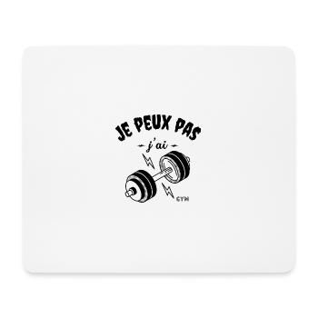Gymnastique Cadeau Je Peux Pas J'ai Gym - Tapis de souris (format paysage) - blanc - Devant